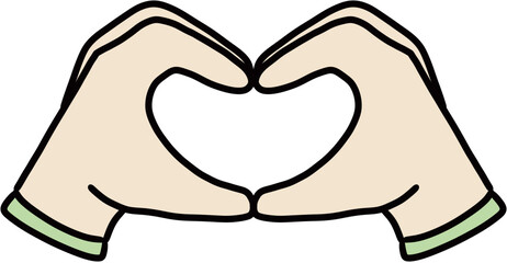 Hands drawing illust 손 