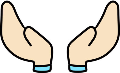 Hands drawing illust 손 