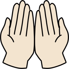 Hands drawing illust 손 