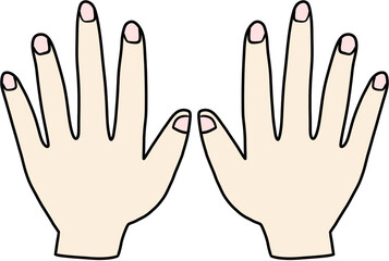 Hands drawing illust 손 