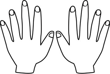 Hands drawing illust 손 