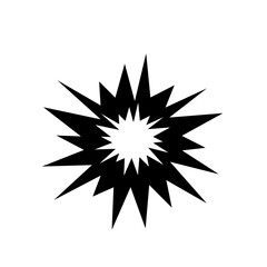 Explosion vector icon. Isolated on on white background