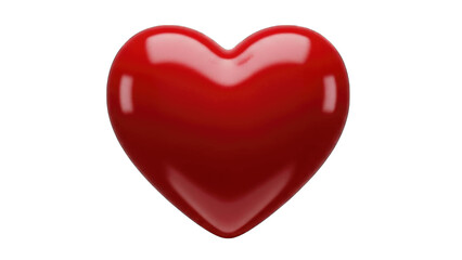 Fototapeta premium Red heart icon isolated on transparent background isolated on transparent background