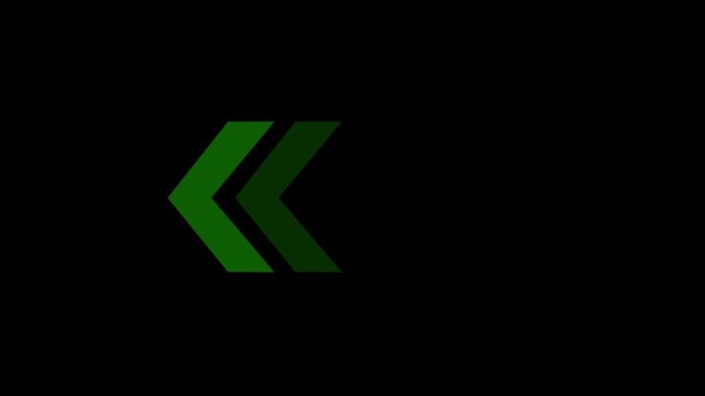Abstract left directional arrow technology animated background. Futuristic technology digital abstract background concept. arrow loop animation left direction concept, 4K