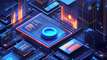 Realistic Commercial Infographics with Minimalist Design.