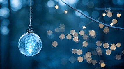 blue christmas balls