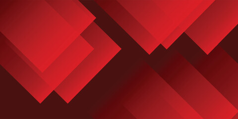 Fototapeta premium Red geometric abstract background. Vector illustration