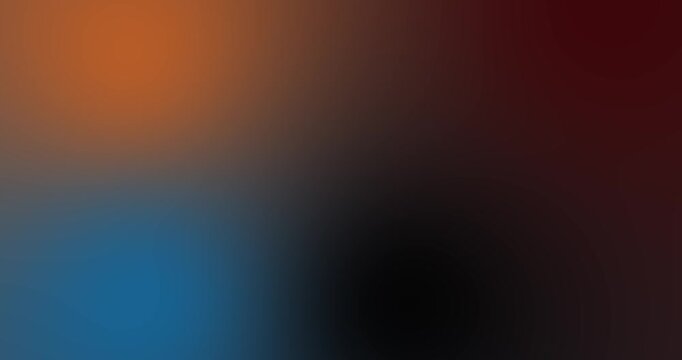Retro vintage orange red yellow black white blue sky purple grey brown gradient abstract background. Color ombr&eacute; blend. Smooth transition. Film grain noise texture with soft light-leak glow vignette.
