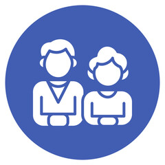 Fototapeta premium Grandparents icon vector image. Can be used for Child Adoption.