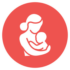 Fototapeta premium Mother icon vector image. Can be used for Child Adoption.
