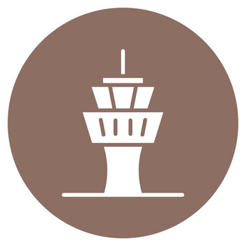 Control Tower icon vector image. Can be used for Crisis Mangement.