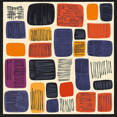 Tile or carpet pattern background with decorative, symmetrical elements. Ideal for wallpaper, textiles, or digital design projects.