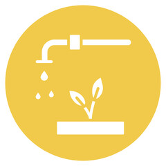 Irrigation System icon vector image. Can be used for Agriculture.