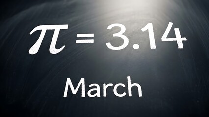 Pi value displayed for march