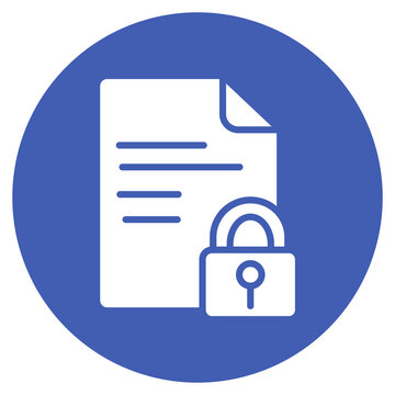 Encrypted File icon vector image. Can be used for Documents And Files.
