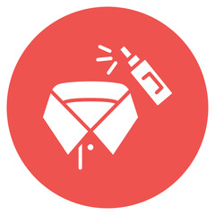 Collar Starch icon vector image. Can be used for Laundry.