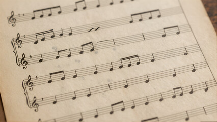 Antique Sheet Music Detail