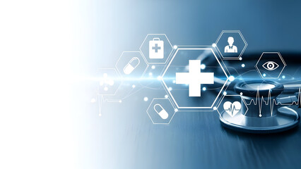 Medical technology and healthcare innovation concept