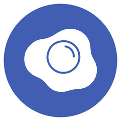 Fototapeta premium Poached Egg icon vector image. Can be used for Brunch.