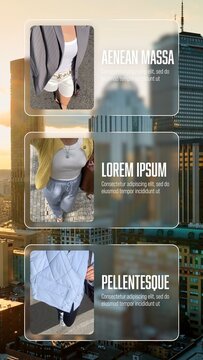 Frosted Glassmorphism Modern Panel Slideshow