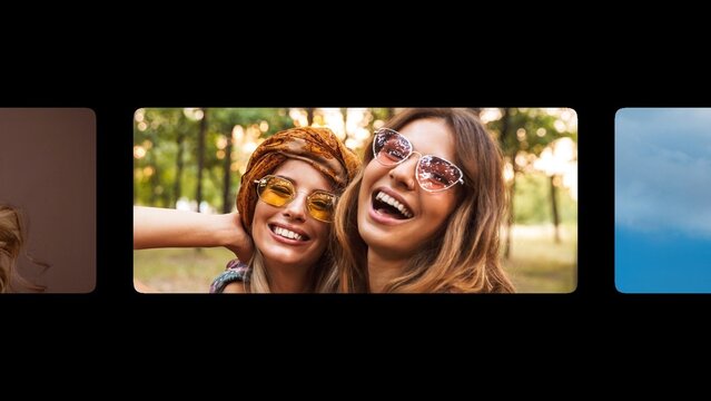 Clean Presentation Multi Panel Slideshow