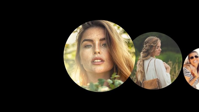 Pure Circular Clean Multi Panel Slideshow