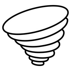 Tornado vector icon. Weather icon line style. perfect use for logo, presentation, website, and more. modern icon design outline style 