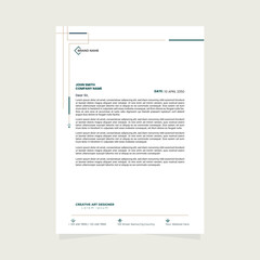 Modern Business and corporate letterhead design template 