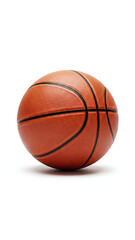 Basketball on White Studio Background
