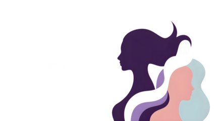 Abstract Female Face Illustration for International Women’s Day