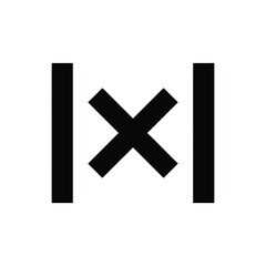 Obraz premium A graphic depiction of a cross formed with vertical and diagonal lines