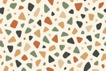 Colorful abstract pattern with various shapes on a light background showcasing modern design elements