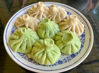 colorful georgian khinkali