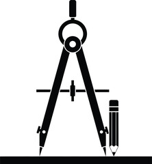 Geometry Compass Drafting Tool Vector