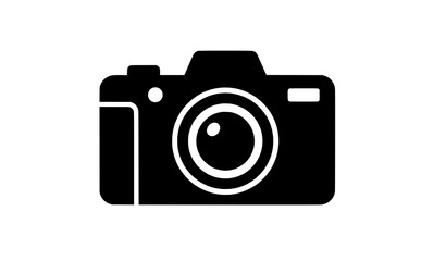 Flat design camera icon vector illustration isolated on white background