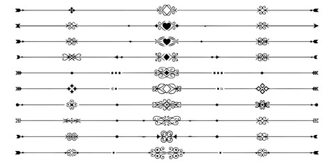 Modern Divider and Array Set Collections Design for Graphic Layouts, Social Media branding, Clean Divider Elements.