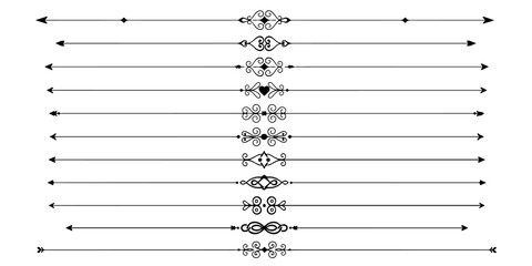 Modern Divider and Array Set Collections Design for Graphic Layouts, Social Media branding, Clean Divider Elements.