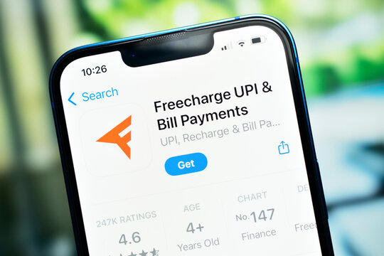 freecharge upi application used to pay bills on phone 
