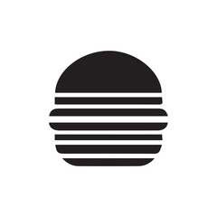 Simple black and white hamburger icon design illustration