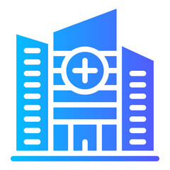 Obraz premium hospital building icon