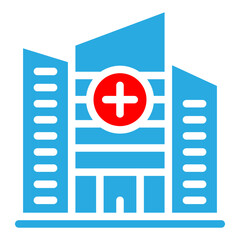 Fototapeta premium hospital building icon