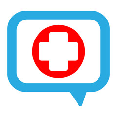 Obraz premium Medical Chat Bubble Icon 