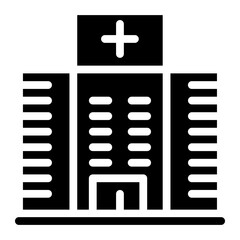 Fototapeta premium hospital building icon