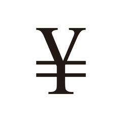 Yen currency symbol transparent background