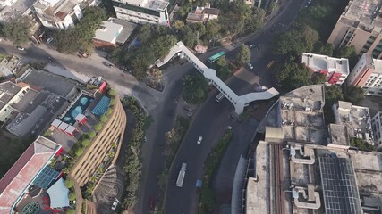 Aerial view illustrating Hyderabad’s evolving metropolitan character.