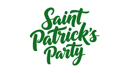 Fototapeta premium Festive Green Calligraphy Saying 