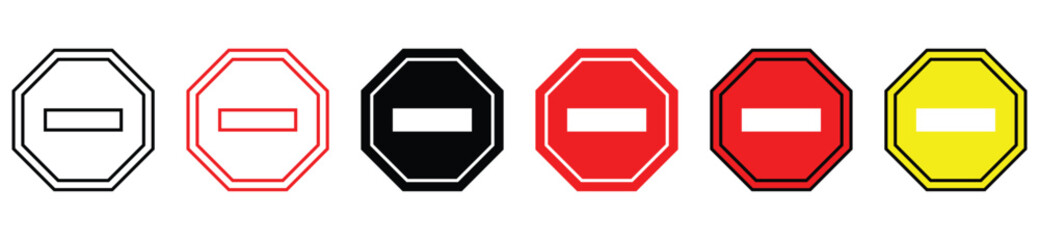 Hazard, Warning, and Attention Icons Collection