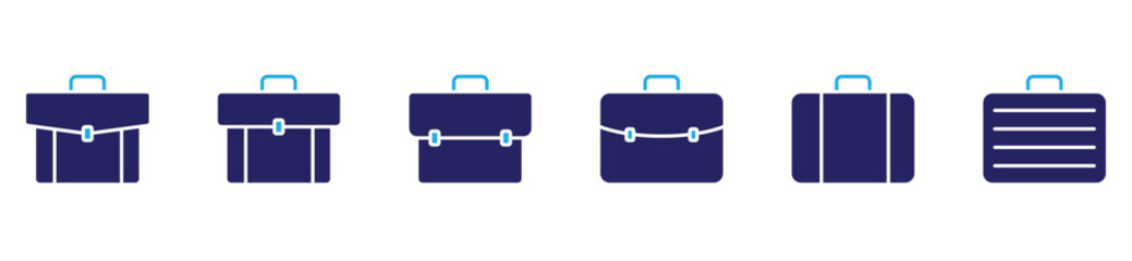 Office Briefcase Flat Vector Icon