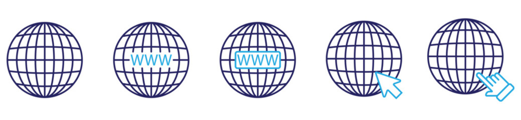 Website and Web Interface Icons Vector Set