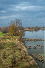 Morava river in Bratislava, Slovakia
